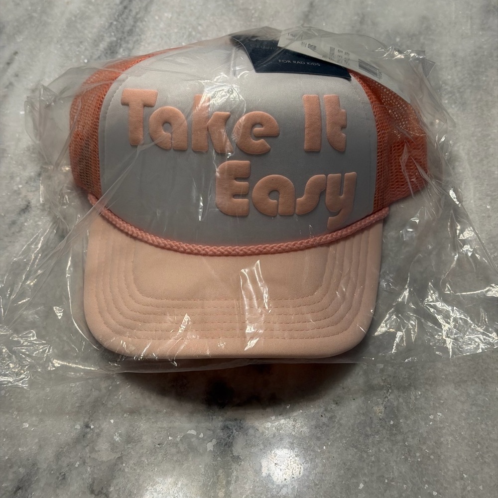 Take It Easy Trucker Hat. Kids. NEW